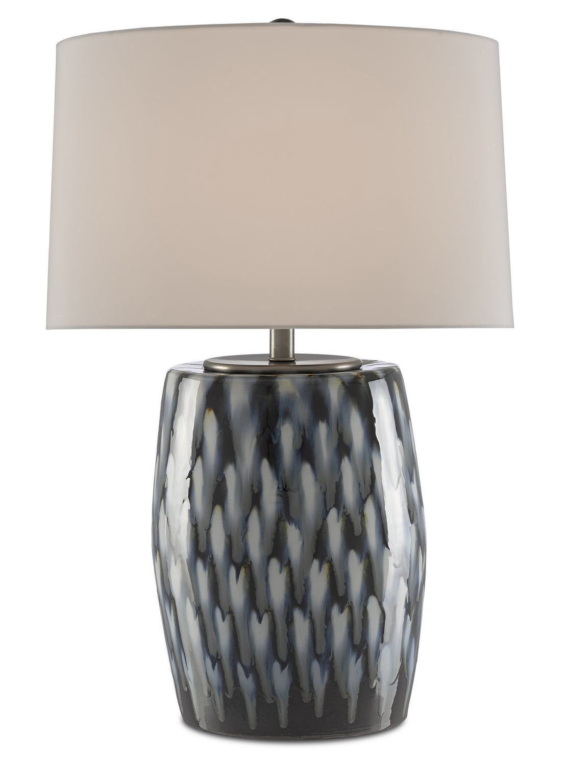 Currey and Company - 6000-0456 - One Light Table Lamp - Milner Collection - Indigo/Cloud