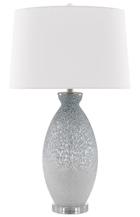 Currey and Company - 6000-0467 - One Light Table Lamp - Hatira Table Lamp - Pale Blue/White