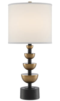 Currey and Company - 6000-0509 - One Light Table Lamp - Chastain Table Lamp - Antique Brass/Black