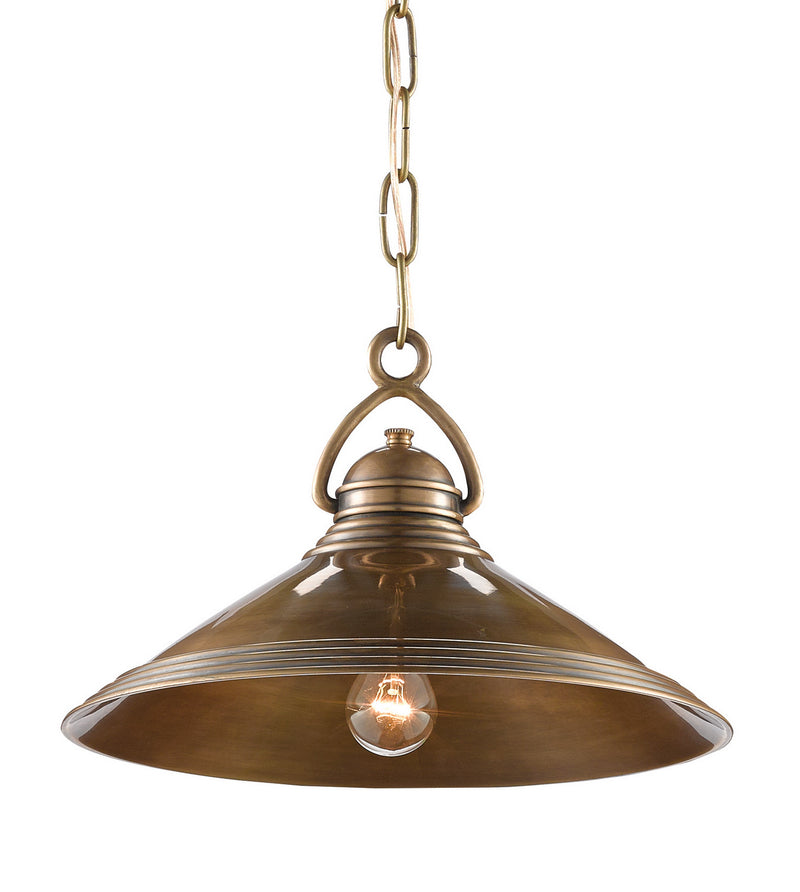 Currey and Company - 9000-0407 - One Light Pendant - Vintage Brass