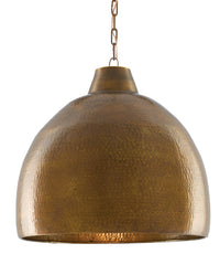 Currey and Company - 9000-0425 - One Light Pendant - Earthshine Collection - Vintage Brass
