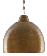 Currey and Company - 9000-0425 - One Light Pendant - Earthshine Collection - Vintage Brass