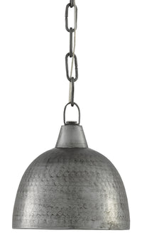 Currey and Company - 9000-0426 - One Light Pendant - Earthshine Collection - Blackened Steel
