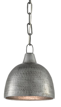 Currey and Company - 9000-0426 - One Light Pendant - Earthshine Collection - Blackened Steel