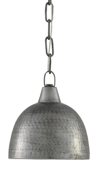Currey and Company - 9000-0426 - One Light Pendant - Earthshine Collection - Blackened Steel