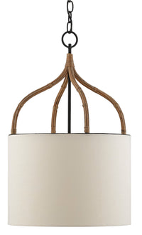 Currey and Company - 9000-0445 - One Light Pendant - Blacksmith/Natural