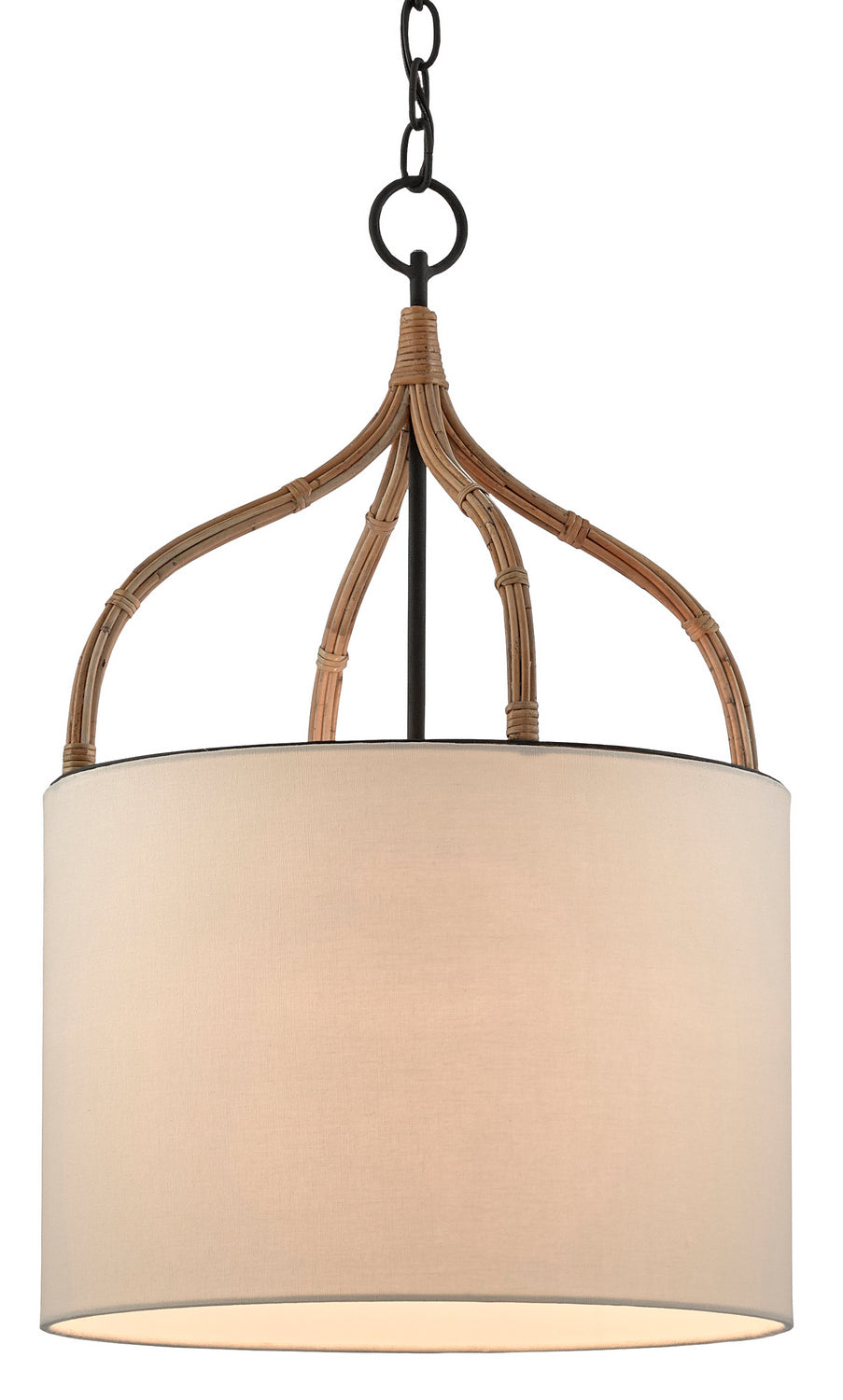 Currey and Company - 9000-0445 - One Light Pendant - Blacksmith/Natural