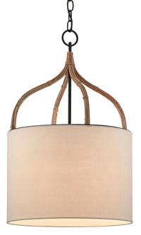 Currey and Company - 9000-0445 - One Light Pendant - Blacksmith/Natural