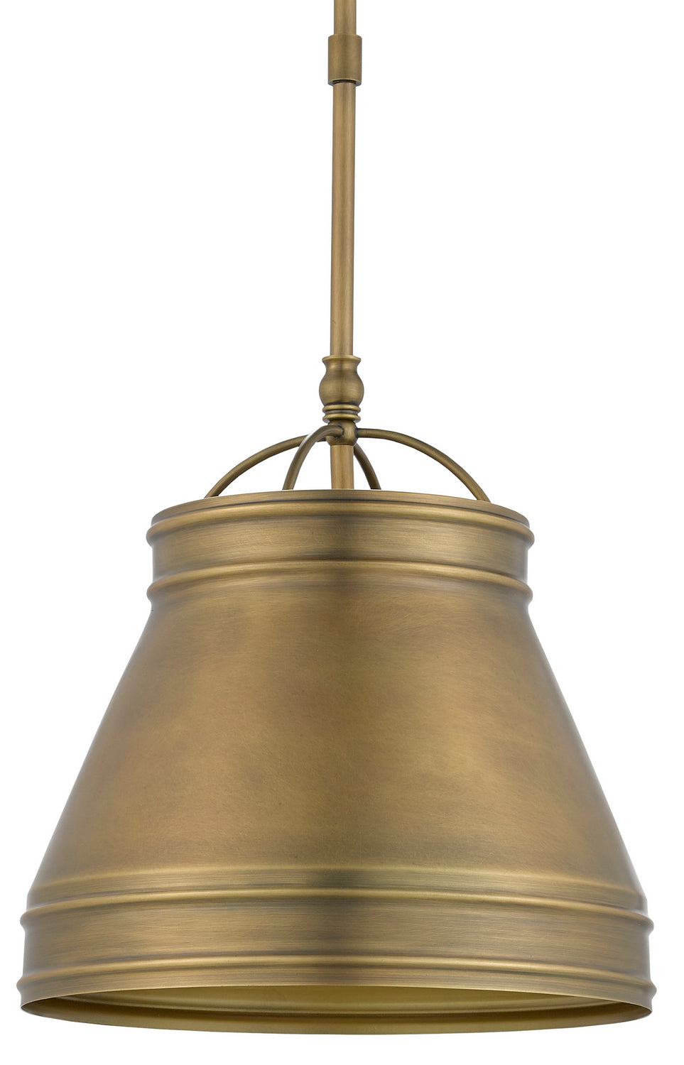 Currey and Company - 9000-0488 - One Light Pendant - Lumley Collection - Antique Brass