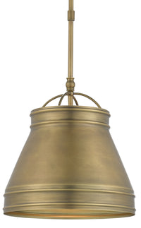 Currey and Company - 9000-0488 - One Light Pendant - Lumley Collection - Antique Brass