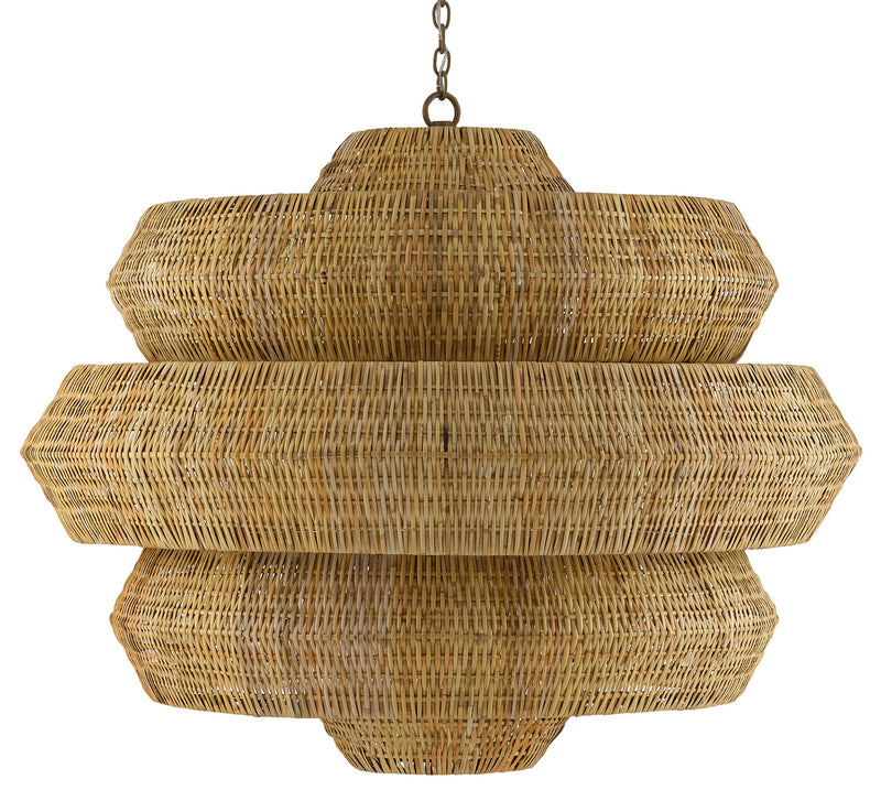 Currey and Company - 9000-0496 - 18 Light Chandelier - Antibes Collection - Natural/Khaki