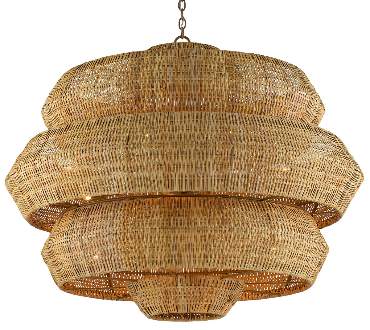 Currey and Company - 9000-0496 - 18 Light Chandelier - Antibes Collection - Natural/Khaki
