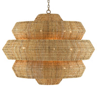 Currey and Company - 9000-0496 - 18 Light Chandelier - Antibes Collection - Natural/Khaki
