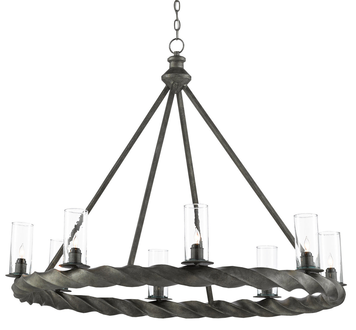 Currey and Company - 9000-0511 - Eight Light Chandelier - Light Molé