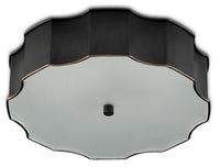 Currey and Company LED Flush Mount from the Wexford collection in Oil Rubbed Bronze finish