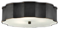 Currey and Company LED Flush Mount from the Wexford collection in Oil Rubbed Bronze finish