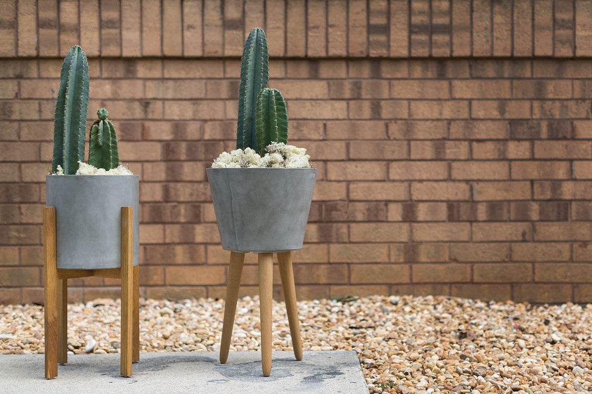 Design Shop Industrial Gray Berlin Concrete Planter 15"