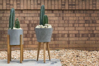 Design Shop Industrial Gray Berlin Concrete Planter 15"