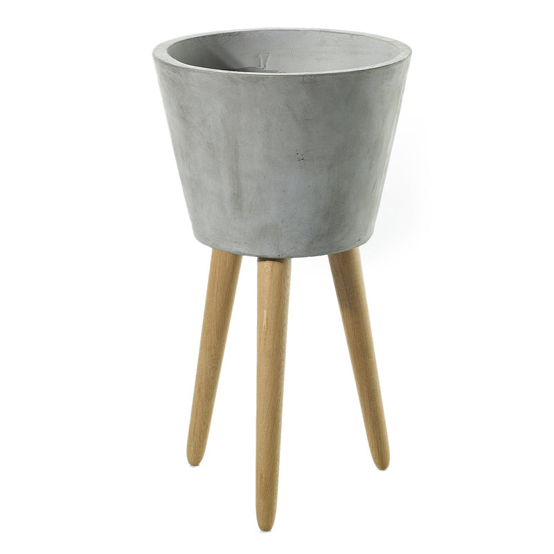 Design Shop Industrial Gray Berlin Concrete Planter 15"