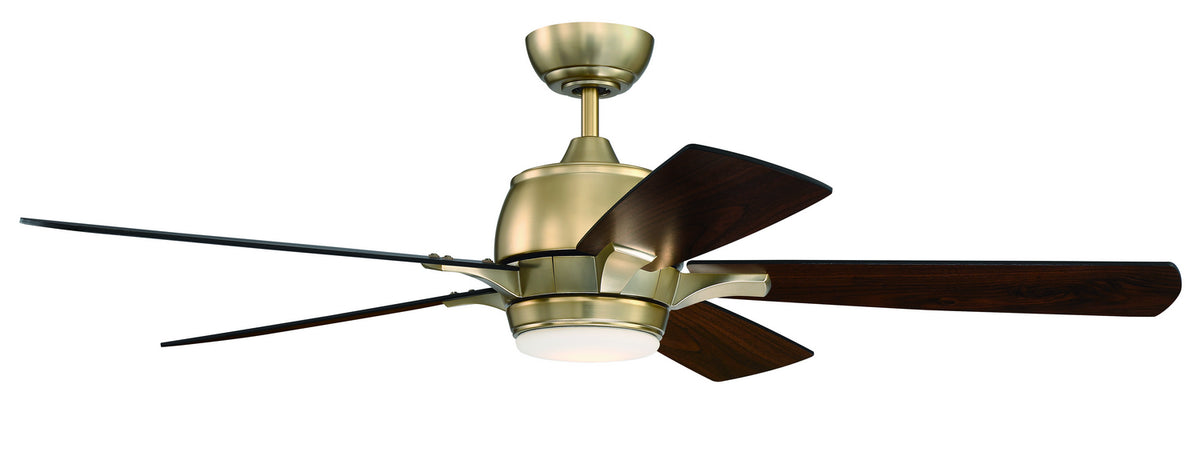 Craftmade - STE52SB5 - 52" Ceiling Fan - Stellar - Satin Brass