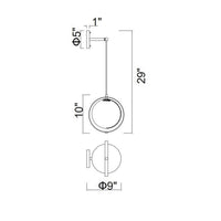 CWI Lighting - 1153W9-1-169 - LED Wall Sconce - Da Vinci - Medallion Gold