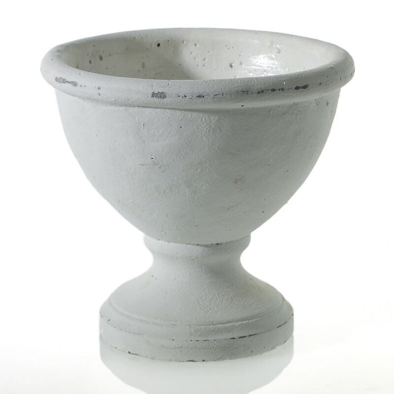 Design Shop White Benoit Compote, 6.25" X 5.75".