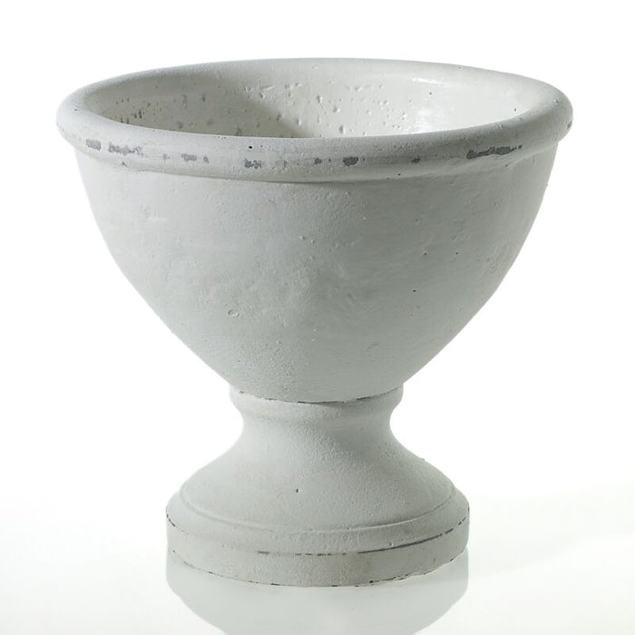 Design Shop White Benoit Compote, 8" X 7.25"