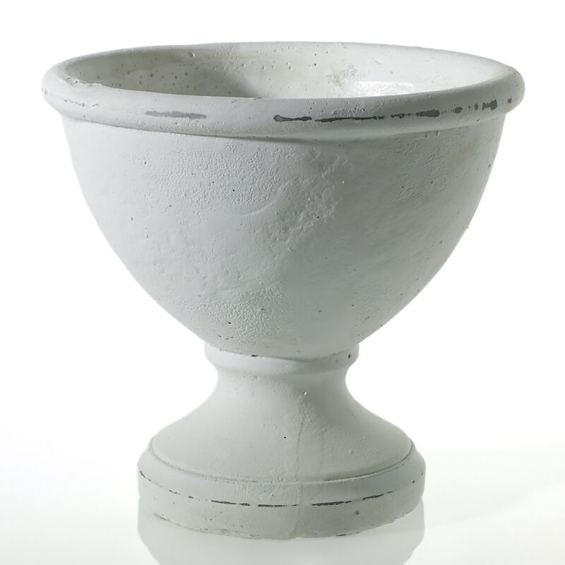Design Shop White Benoit Compote, 9.5" X 9"