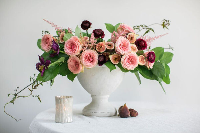 Design Shop White Benoit Compote, 9.5" X 9"