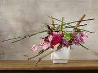 Design Shop White Glendale Collection Pot, 8.5" X 8".