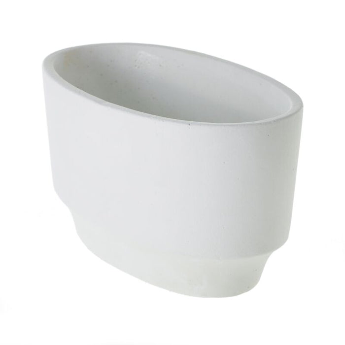 Design Shop White Glendale Collection Boat, 9" X 4.75".