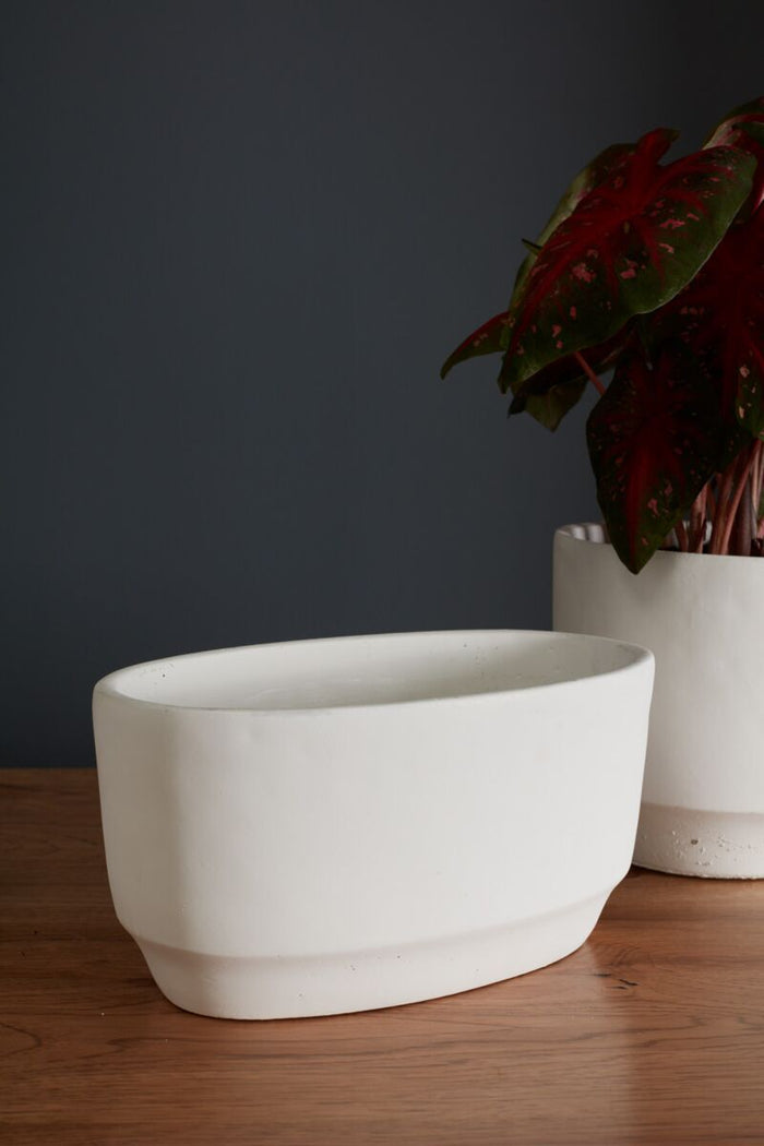 Design Shop White Glendale Collection Boat, 12" X 6".