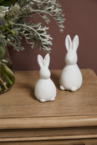 Design Shop White Doe Statue, 2.25" X 4.75", Set of 4.