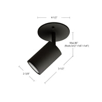 Kuzco Lighting - 81711-BK - One Light Track Lighting - Barclay - Black