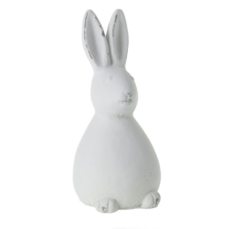 Design Shop White Doe Statue, 3" X 6.5", Set of 4.