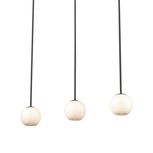 Kuzco Lighting LED Pendant from the Europa collection in Black|White finish