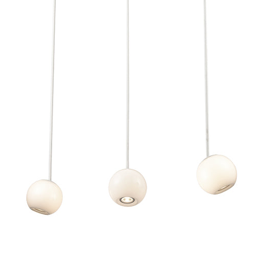Kuzco Lighting LED Pendant from the Europa collection in Black|White finish
