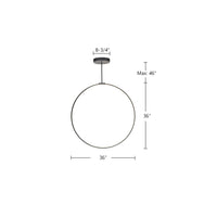 Kuzco Lighting - PD82536-BK - LED Pendant - Cirque - Black