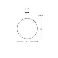 Kuzco Lighting - PD82548-BK - LED Pendant - Cirque - Black