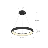 Kuzco Lighting - PD82724-BK - LED Pendant - Cortana - Black