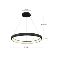 Kuzco Lighting - PD82732-BK - LED Pendant - Cortana - Black