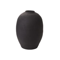 Design Shop Black Konos Vase, 15.25" X 21".