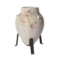 Design Shop White Tuscan Plant Stand, 11.5" X 17.5".