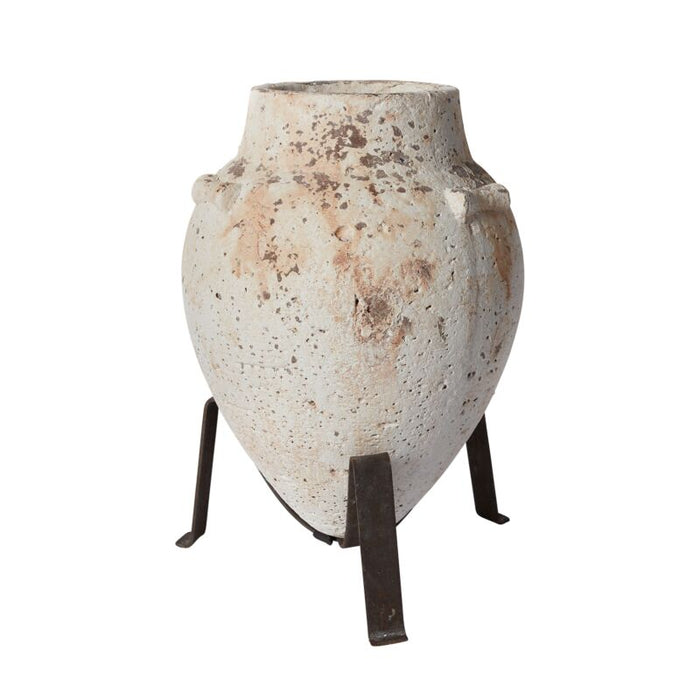 Design Shop White Tuscan Plant Stand, 11.5" X 17.5".