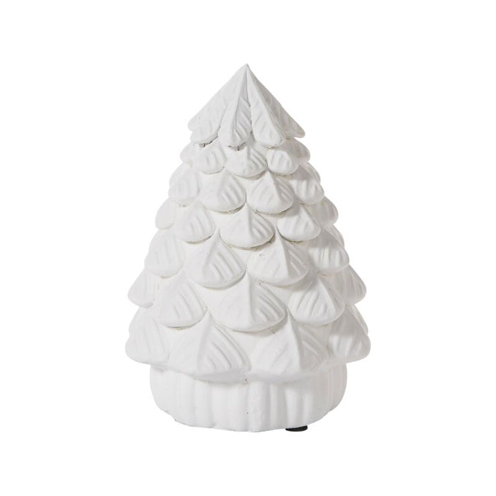 Design Shop White Merry Little Xmas Tree, 7" X 9".