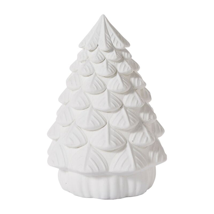 Design Shop White Merry Little Xmas Tree, 8.5" X 12".