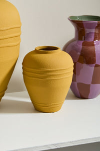 Design Shop Ochre Dreamer Vase, 8" X 10".