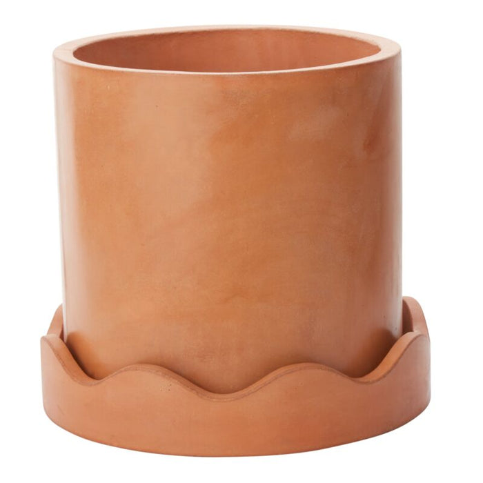 Design Shop Terracotta Neda Pot, 16.25" X 15".