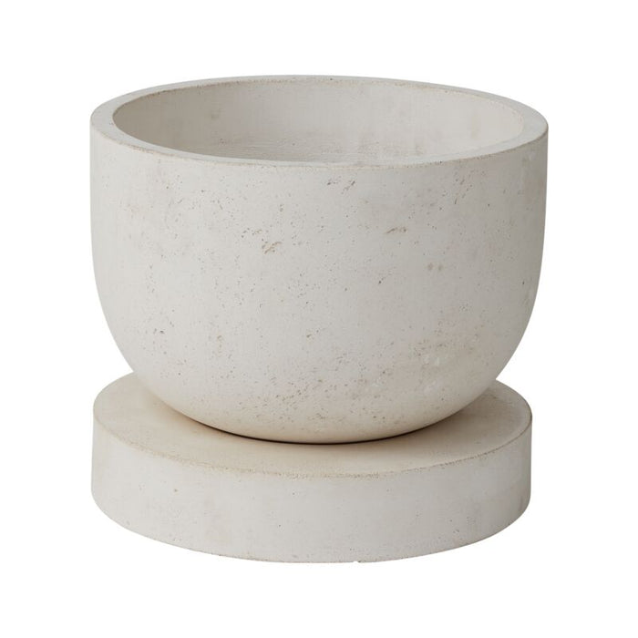 Design Shop White Archer Planter, 12.25" X 10.75".