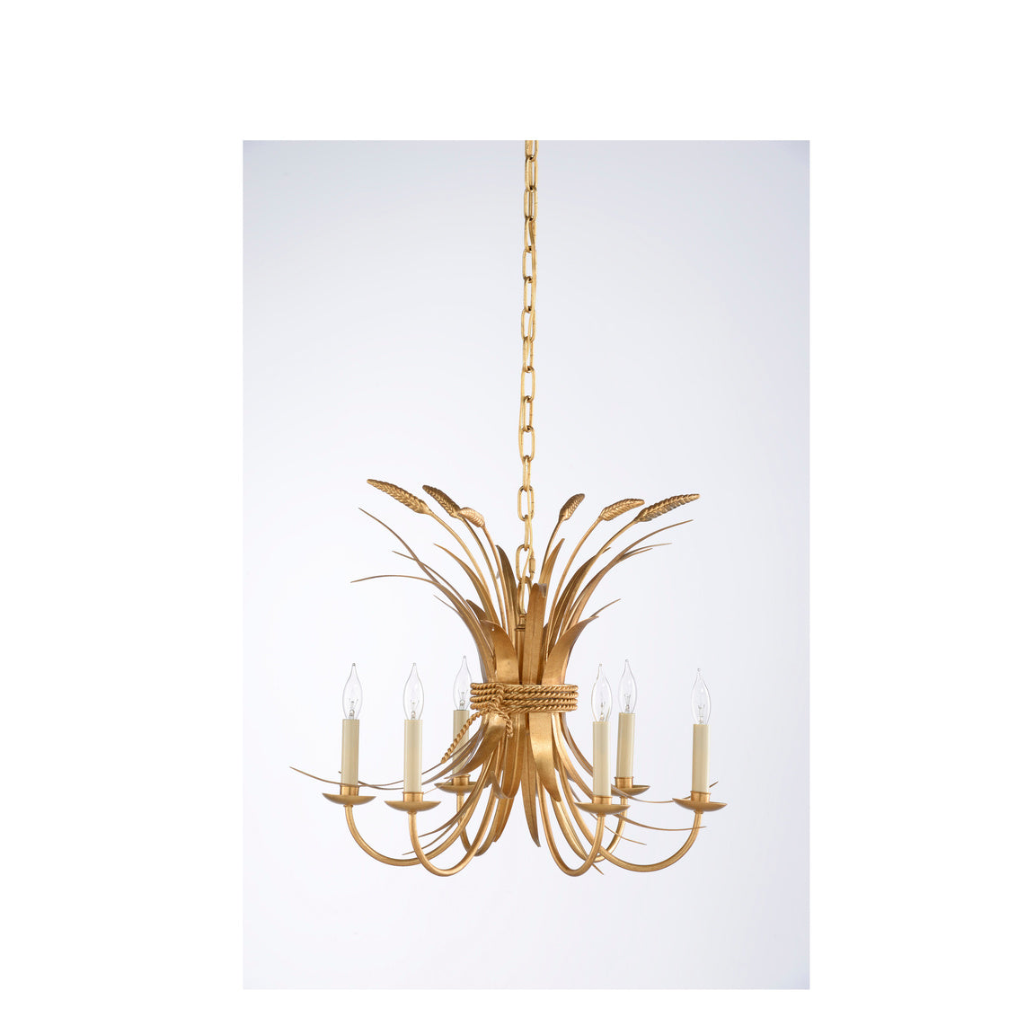 Chelsea House Wheat Chandelier - Gold